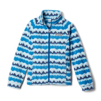 Columbia Benton Springs II Printed Fleece, Chamarras Rayas Oscuro Para Niña | 189427-LGK